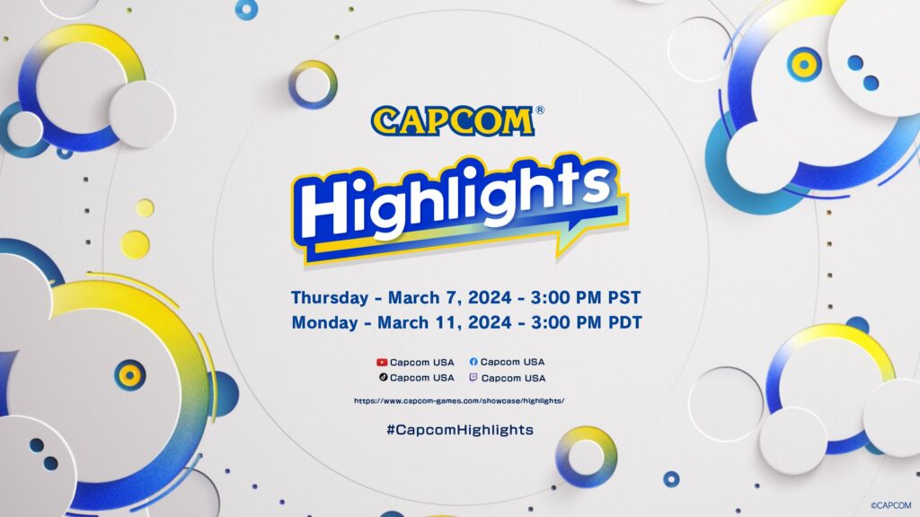 卡普空舉辦 3 月線上節目「Capcom Highlights」，旗下 6 款遊戲迎來最新情報