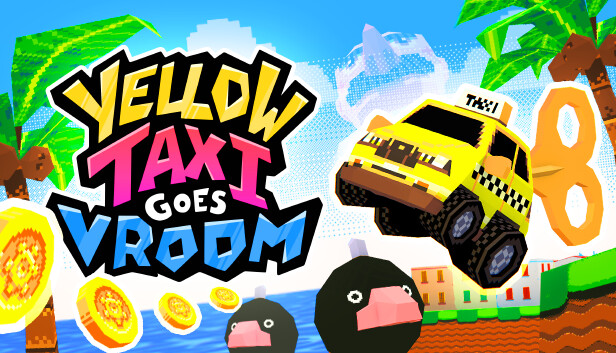 收集馬拉松平台新作《Yellow Taxi Goes Vroom》今年 4 月推出，滿滿的任天堂 64 年代風格